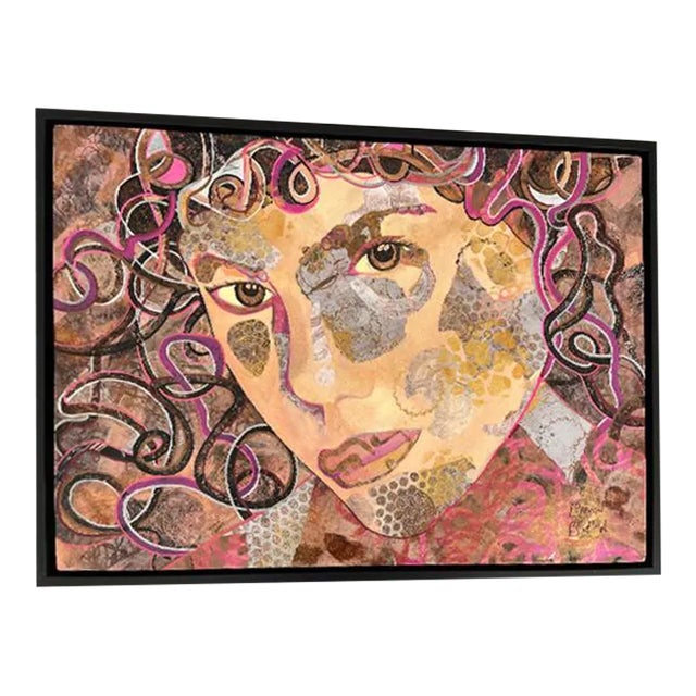 "Goddess" Contemporary Mixed Media Figurative Painting by Lorraine Benton For Sale