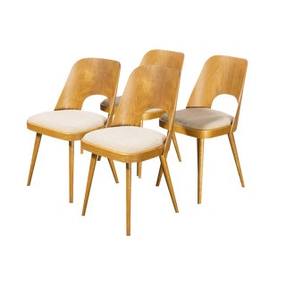 Upholstered Dining Chairs by Oswald Haerdtl, 1960s, Set of 2 For Sale