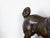 Brown English 1900s Standing Terracotta Pug Sculpture with Glass Eyes and Collar For Sale - Image 8 of 9
