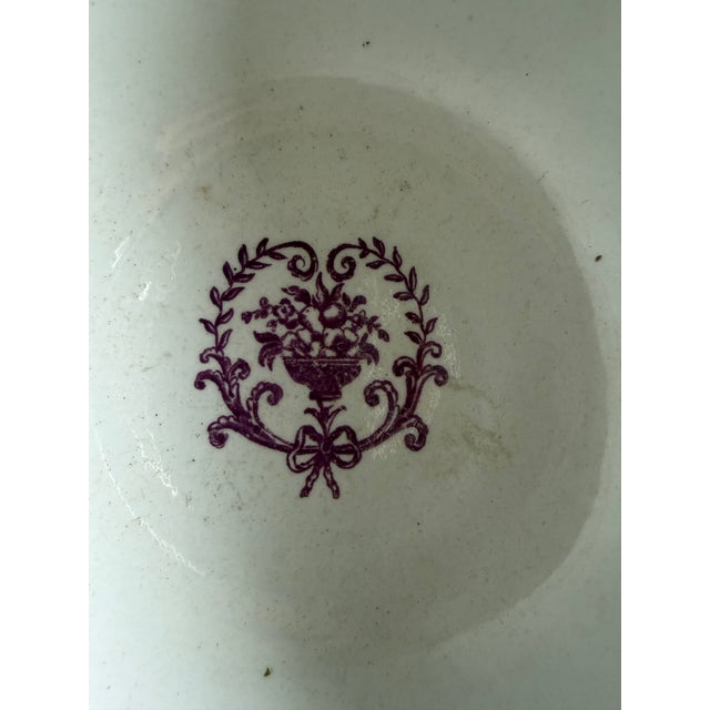 Ceramic Rare Antique Pink Lustre and Bat Printed Pearlware Waste Bowl, Attributed to Thomas Wolfe, Circa 1805 For Sale - Image 7 of 14