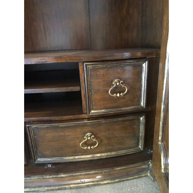 Marge Carson Gold Leaf Armoire Chairish