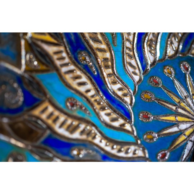 Ceramic Eastern Sun in Raku Ceramic, 2024 For Sale - Image 7 of 14