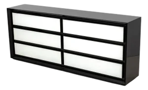Modern Black & White Lacquered Dresser