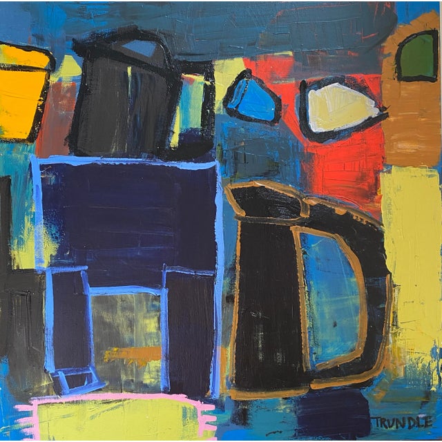 Sarah Trundle, Contemporary Abstract Still Life Painting, "For the Taking" For Sale