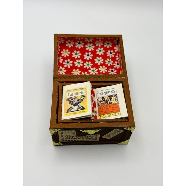 Late 20th Century Vintage Shackman Miniature Wooden Trunk With Accessories – 1:12 Scale, Made in Japan For Sale - Image 5 of 5