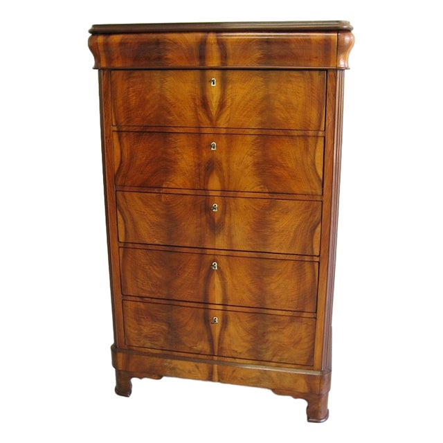 Antique Secretaire in Mahogany, 1850s For Sale