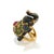 Bochic "Orient" Ruby, Emerald & Sapphire Elephant Rings Set In 18K Gold & Silver For Sale - Image 4 of 18