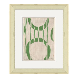 Circle Series - Green 1 by Dana Gibson, Framed Art Print For Sale