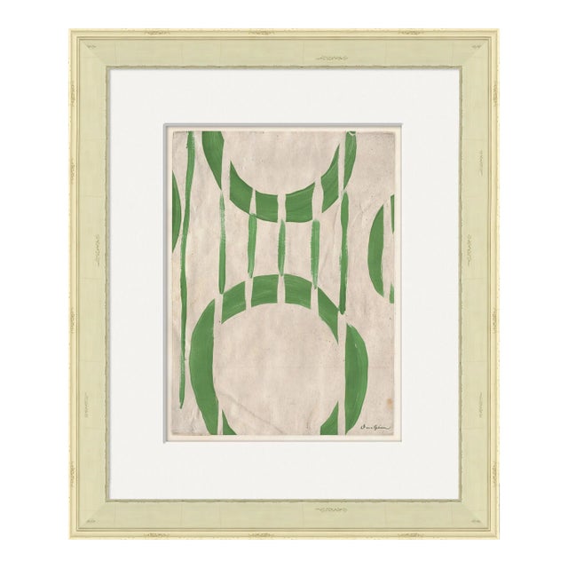 Circle Series - Green 1 by Dana Gibson, Framed Art Print For Sale