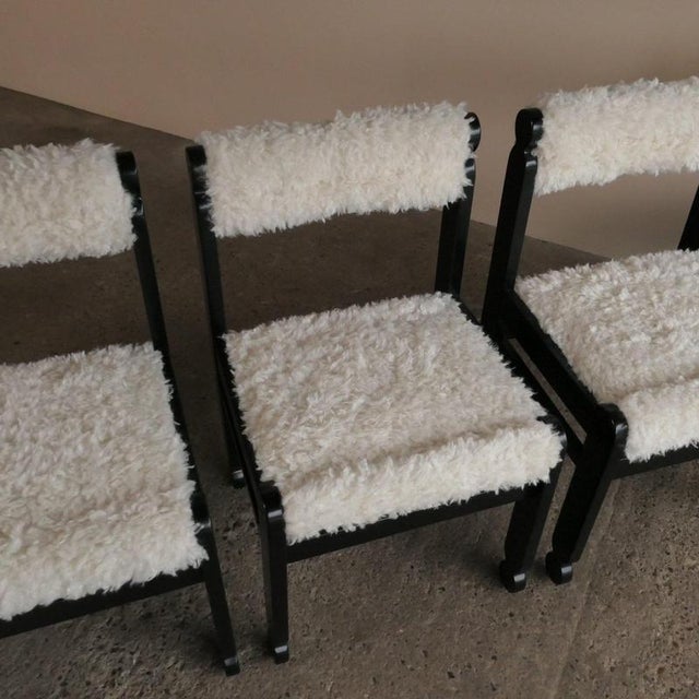 Wood Fluffy Dining Chairs, 1980s, Set of 6 For Sale - Image 7 of 17