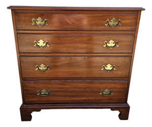 Henkel Harris Cherry Chippendale Chest of Drawers
