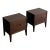 1960s Minimal Nightstands With Recessed Pull - Pair For Sale
