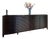 Barbara Barry for Baker Modern Fluted Buffet Sideboard Cabinet With Black Stone Top For Sale