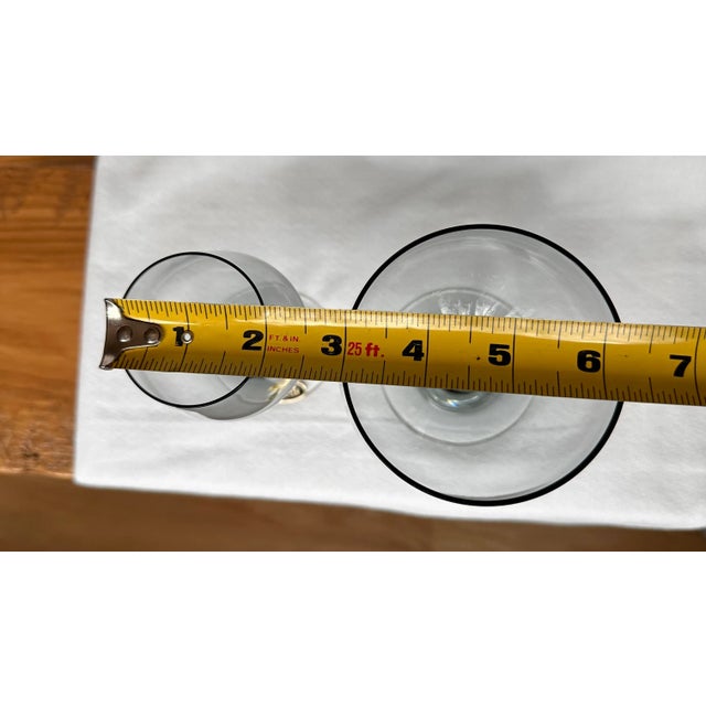 Mid 20th Century Royal Moselle Blue Nova Smoke Water and Wine Glassware Drinkware Set, Made in Austria- 21 Pieces Large Set Barware For Sale - Image 5 of 11