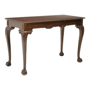 George II Style Carved Mahogany Side Table