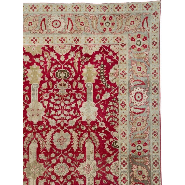 Galerie Shabab Collection Early 20th Century Persian Tabriz Gallery Carpet For Sale - Image 4 of 9