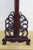 Chinese Silk Embroidered Peony Reticulated Rosewood Fire Screen Panel 31" For Sale - Image 10 of 18