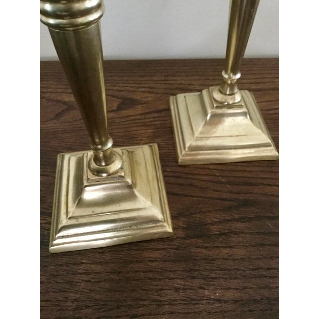 Beautiful vintage candles holder with a square shape to make it even more elegant your decor, nice for a bookshelf or...