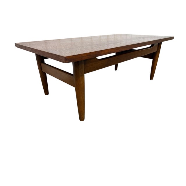 Mid-Century Modern Walnut Coffee Table - Refinished! For Sale - Image 4 of 6