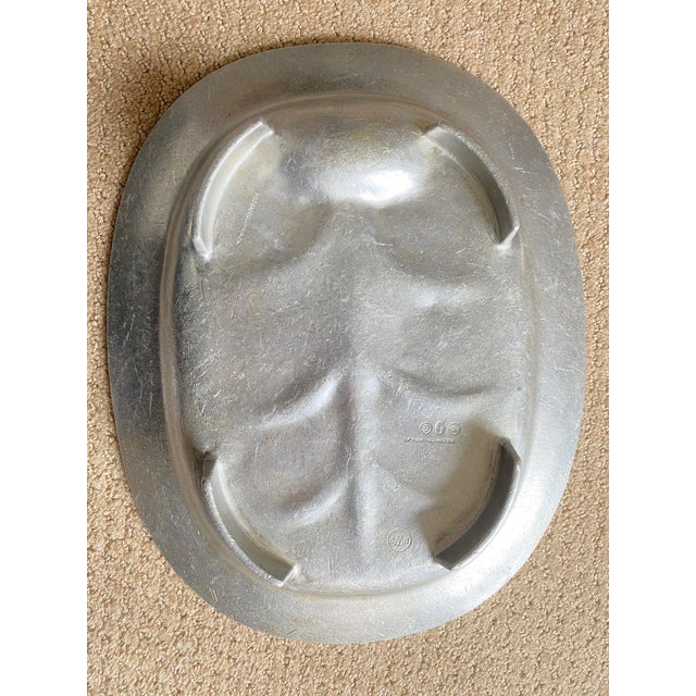 Vintage Wilton Armetale Meat Serving Tray Platter, Matte Finish, Tree and Well Circa 1970's For Sale - Image 11 of 12