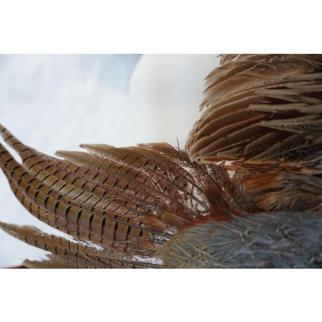 Textile Taxidermy Flying Pheasant For Sale - Image 7 of 15
