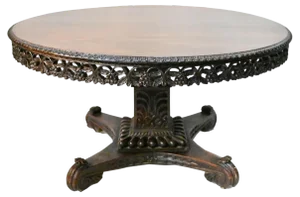 Antique Colonial Dining Table, 1840s