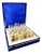 Handcrafted Marble & Onyx Chess Set With Shiny Wooden Storage Box – 12" Luxury Chess Board For Sale