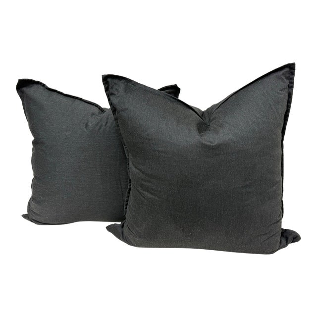 Eastern Accents Niche Monterosa Flannel Decorative Pillows, Pair For Sale