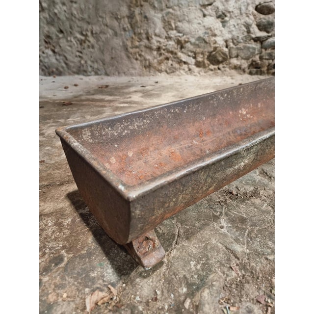 Antique French Cast Iron Trough, 1800s For Sale - Image 7 of 11