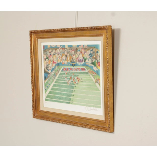 American Robert Cenedella Signed Framed Lithograph, 'The Giants' For Sale - Image 3 of 12
