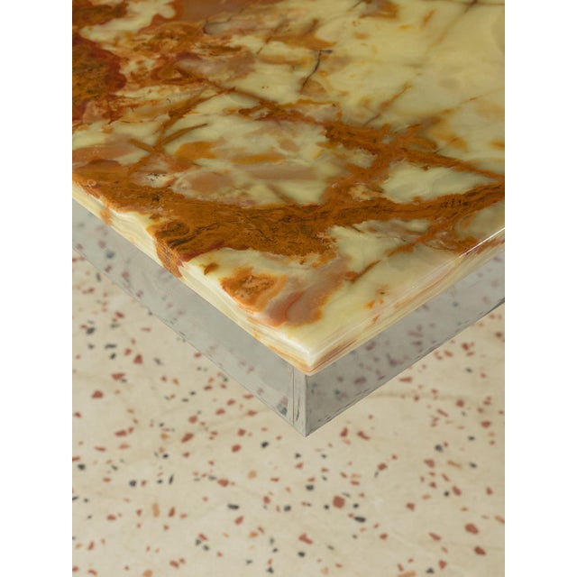 Gemstone Onyx Coffee Table, 1960s For Sale - Image 7 of 9
