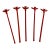 Vintage Crate and Barrel Hand Blown Glass Lobster Swizzle Sticks / Cocktail Stirrers - Set of 5 For Sale