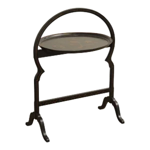 Hand Painted and Decorated Antique Folding Pastry Table