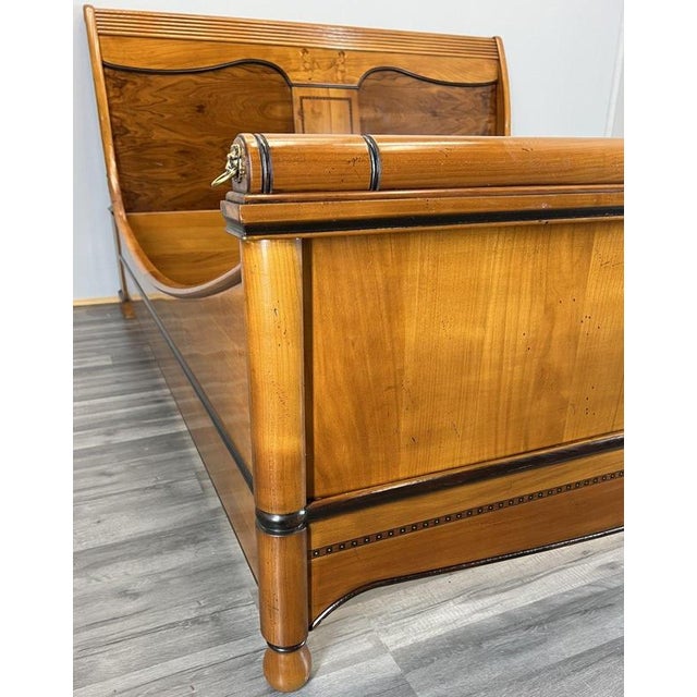 Vintage French Walnut King Size Bed Frame For Sale - Image 6 of 17