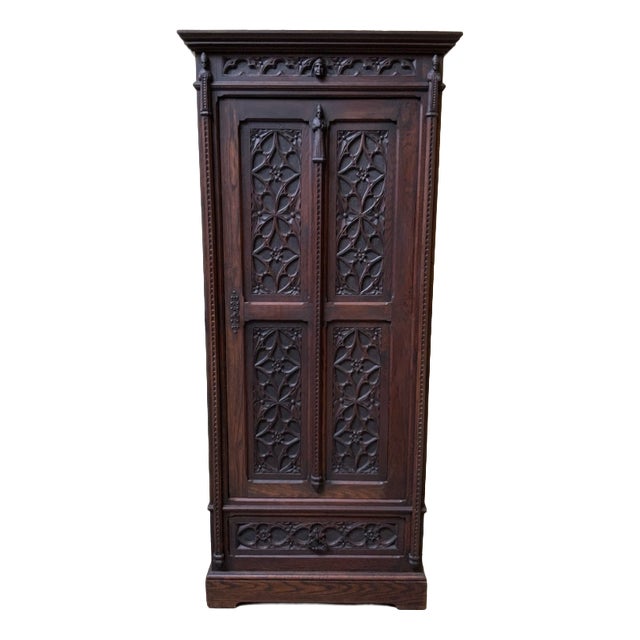 Antique Chinese Sideboard in Oak, 1880 For Sale