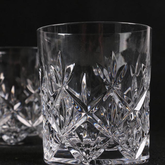 Tiffany & Co. Sybil Crystal Double Old Fashioned Glasses Set of 4