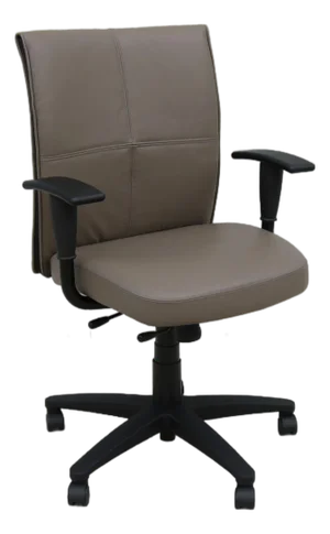 Steelcase Turnstone Jacket Ergonomic Executive Desk Chair in Taupe Leather, New