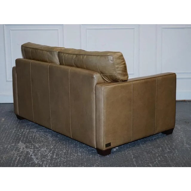 Halo Two Seater Viscount Tan Leather Sofa by Timothy Oulton For Sale - Image 10 of 18