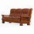 A French Heavy Oak Brutalist Style Open Arm Sofa, C. 1960. For Sale - Image 4 of 5