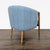 Moe's Light Blue Lounge Chair With Wood Frame and Metal Leg Accents For Sale - Image 4 of 10