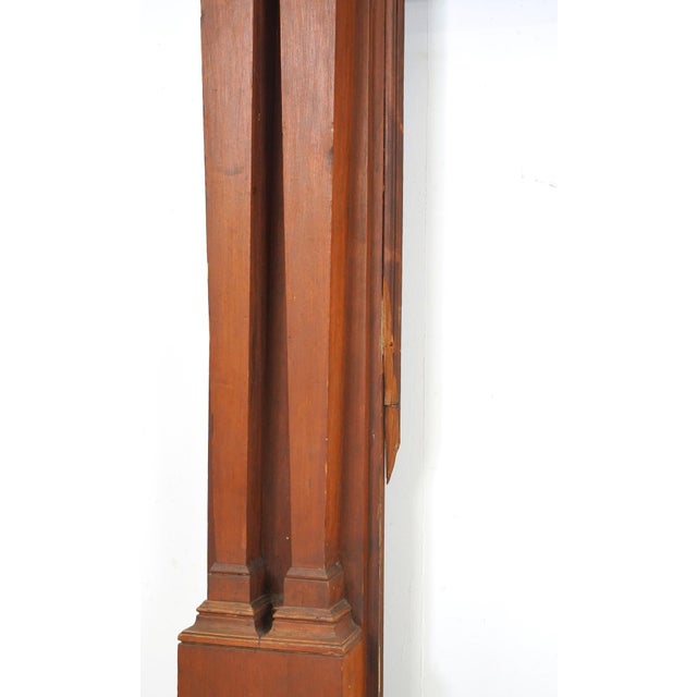 Reclaimed Federal Dark Wooden Fireplace Mantel For Sale - Image 12 of 16