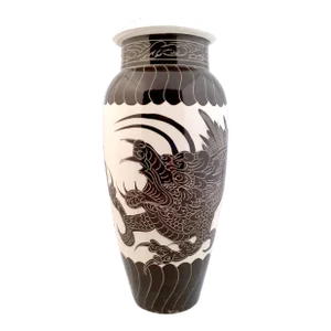 Chinese Porcelain Cizhou Kiln Dragon Mei Ping