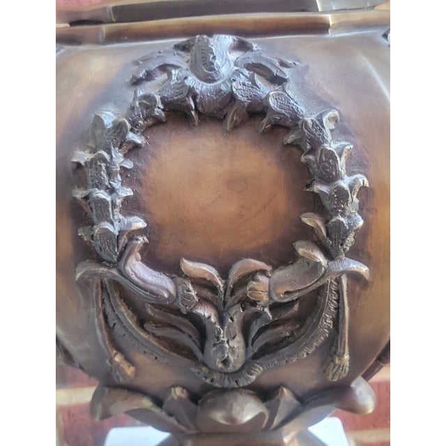 Early 21st Century Large Bronze Urn For Sale - Image 10 of 13