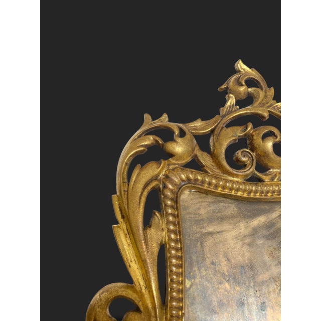 Rococo Gilt Bronze Photo Frame, France, 1800s For Sale - Image 16 of 18