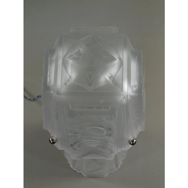 French Art Deco Mushroom Table Lamp by Muller Freres 1920s France For Sale - Image 6 of 12