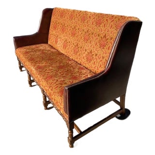 Reproduction Tuscany Style Hand Carved Open Leg Sofa Attributed to Century Furniture For Sale
