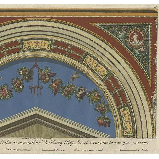 Ottaviani, Fresco in the Vatican, 1775, Paper For Sale - Image 4 of 6