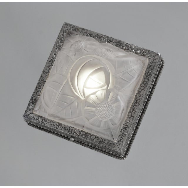 French Art Deco Flush Mount by Degue 1920s France - A Pair For Sale - Image 9 of 13