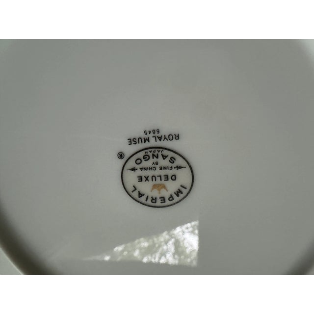 Vintage Imperial Deluxe Fine China Royal Muse 6845 by Sango Diner Set for 10- 77 Pieces For Sale In Birmingham - Image 6 of 12