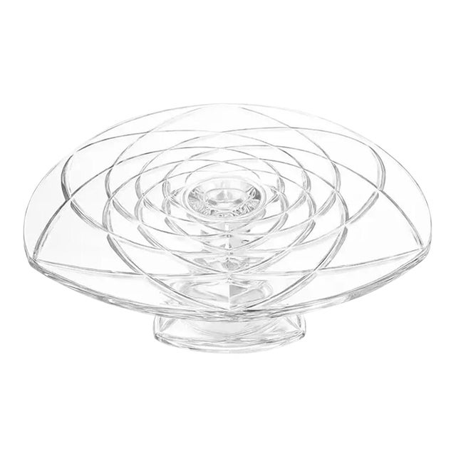 1960s Polish Studio Glass Pedestal Centerpiece For Sale